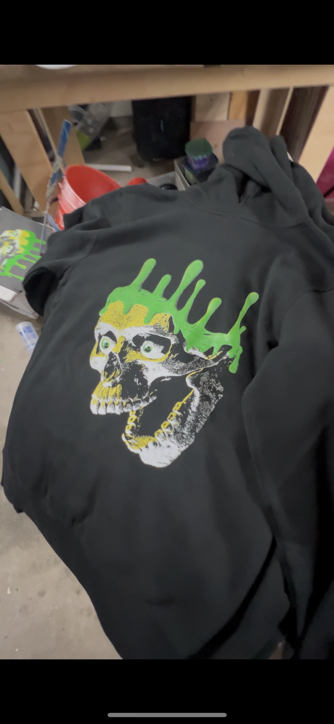 Drippy Skull Hoodie